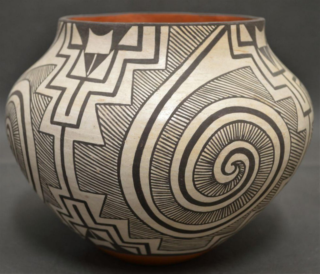 Native American, Vintage Acoma Pottery Olla, by Adrienne Roy Keene, Ca. 1970's, #1463 SOLD