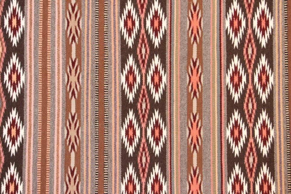 Native American Wide Ruins Pattern Woven Navajo Rug/Weaving/Textile by Blanche Hale, Ca 1970's, #921-SOLD
