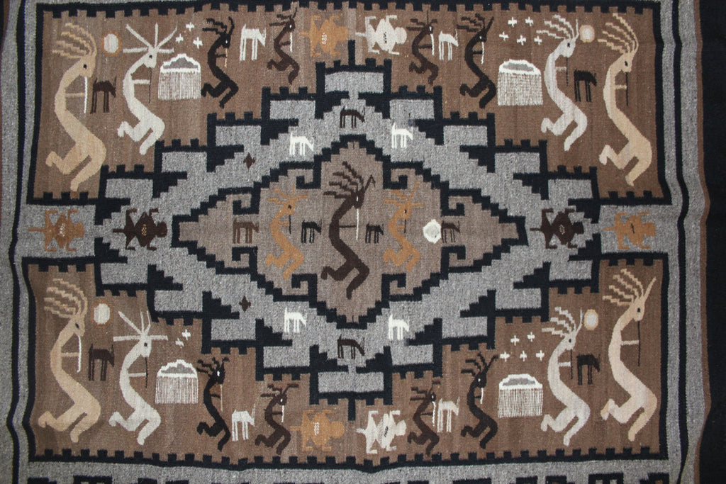Native Rug : Esther Etcitty Extraordinary Two Grey Hills Weaving #91