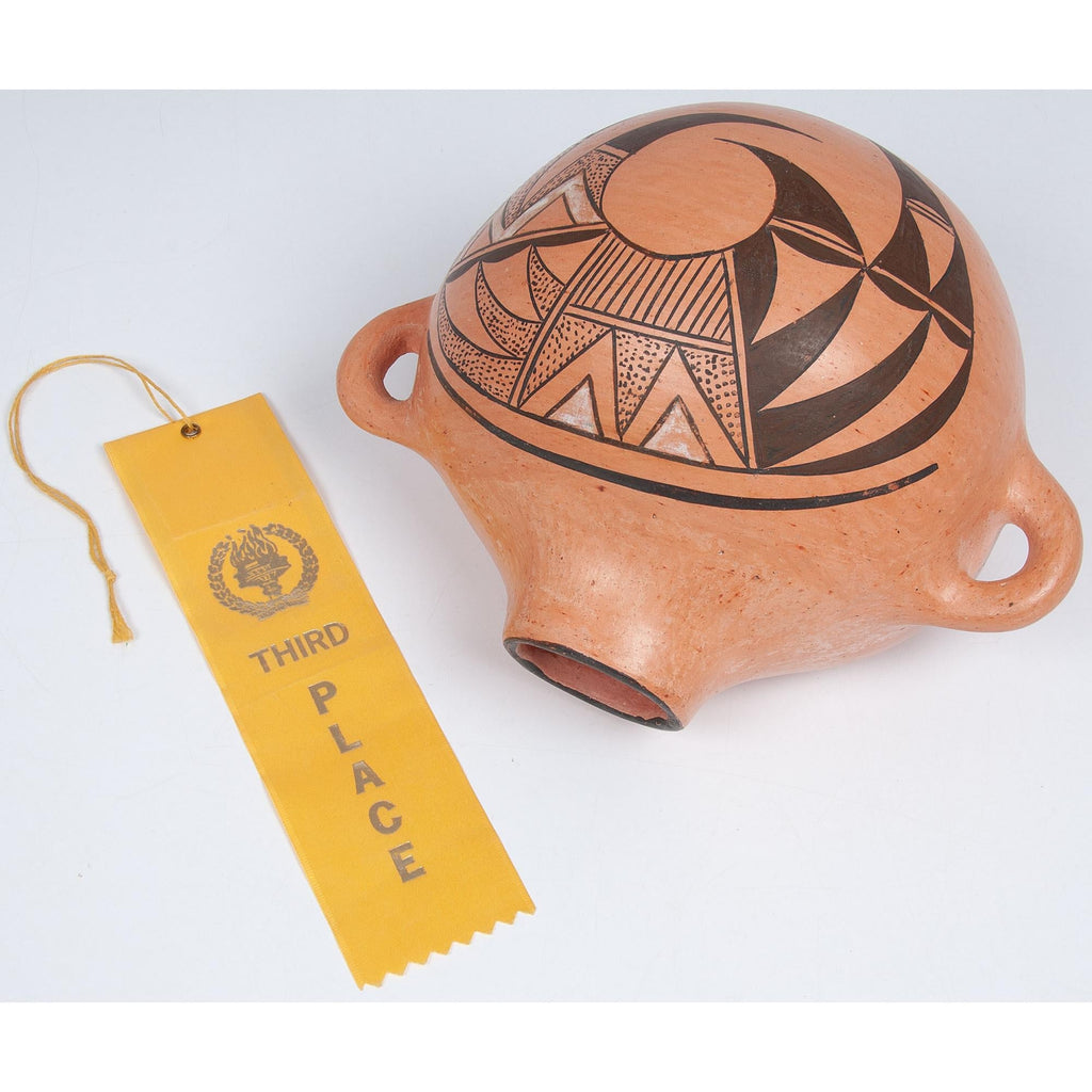 Native American, Betty Nevakuku (Hopi, 20th Century) Award Winning Pottery Canteen CA 1986, #1691 SOLD