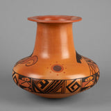 Native American Extraordinary Traditional Hopi Poly Chrome Pottery Jar, by Dee Setalla, CA 1980's, # 1772.