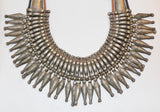 Primitive Rana Tharu Tribal Spike Collar Kanthshri Necklace Nepal #1055-Sold