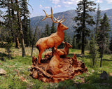 Western Bronze Sculpture, "Elk Ridge", by Jeff Wolf, Limited Edition of 1/20, 2020, #C1611