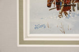 Western Artist Ron Stewart, Water Color Painting, "Lone Trapper", Ca Early 1970's # 815