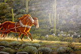 Western Artist, Ron Stewart, Oil Painting, "Phoenix Bound", Ca 2015, #775 -Sold