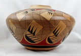 Native Amerian Vintage Hopi Poly Chrome Pottery Jar, by Clinton Polacca Nampeyo, Ca 1900's, #1497