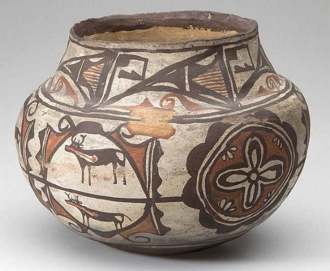 Zuni Pottery : Native American Zuni Pottery Olla  #33