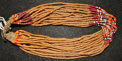 Royal Naga Necklace : Authentic Konyak Naga Royal Bead Necklace from Beads That Are Normally in Belts or Collars. #562 Sold
