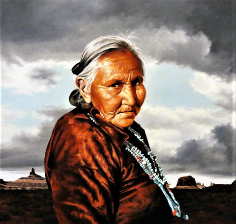 Jim Schaeffing Oil Painting, Titled, "Matriarch Monument Valley" , #C 1712