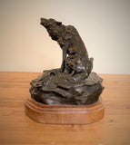 Western Bronze Sculpture, "Winter Song" by Jeff Wolf, Limited Edition 3 of 60, 1998, #C 1643 Sold out