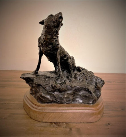 Western Bronze Sculpture, "Winter Song" by Jeff Wolf, Limited Edition 3 of 60, 1998, #C 1643 Sold out
