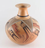 Native American Extraordinary Traditional Hopi Poly Chrome Pottery Jar, by Dee Setalla,#1783 SOLD