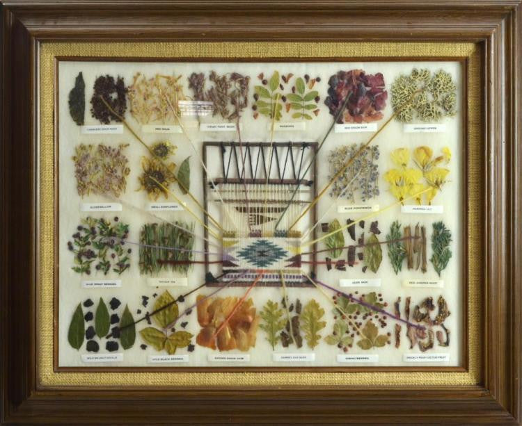 Native American, Navajo Sampler of Vegetal Dyes Used in Navajo Weaving