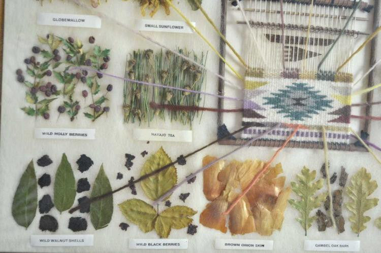 Native American, Navajo Sampler of Vegetal Dyes Used in Navajo Weaving