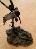Lincoln Fox, Bronze Sculpture, "Passing of a Medicine Man" 2/30 Ca, 1970 #976