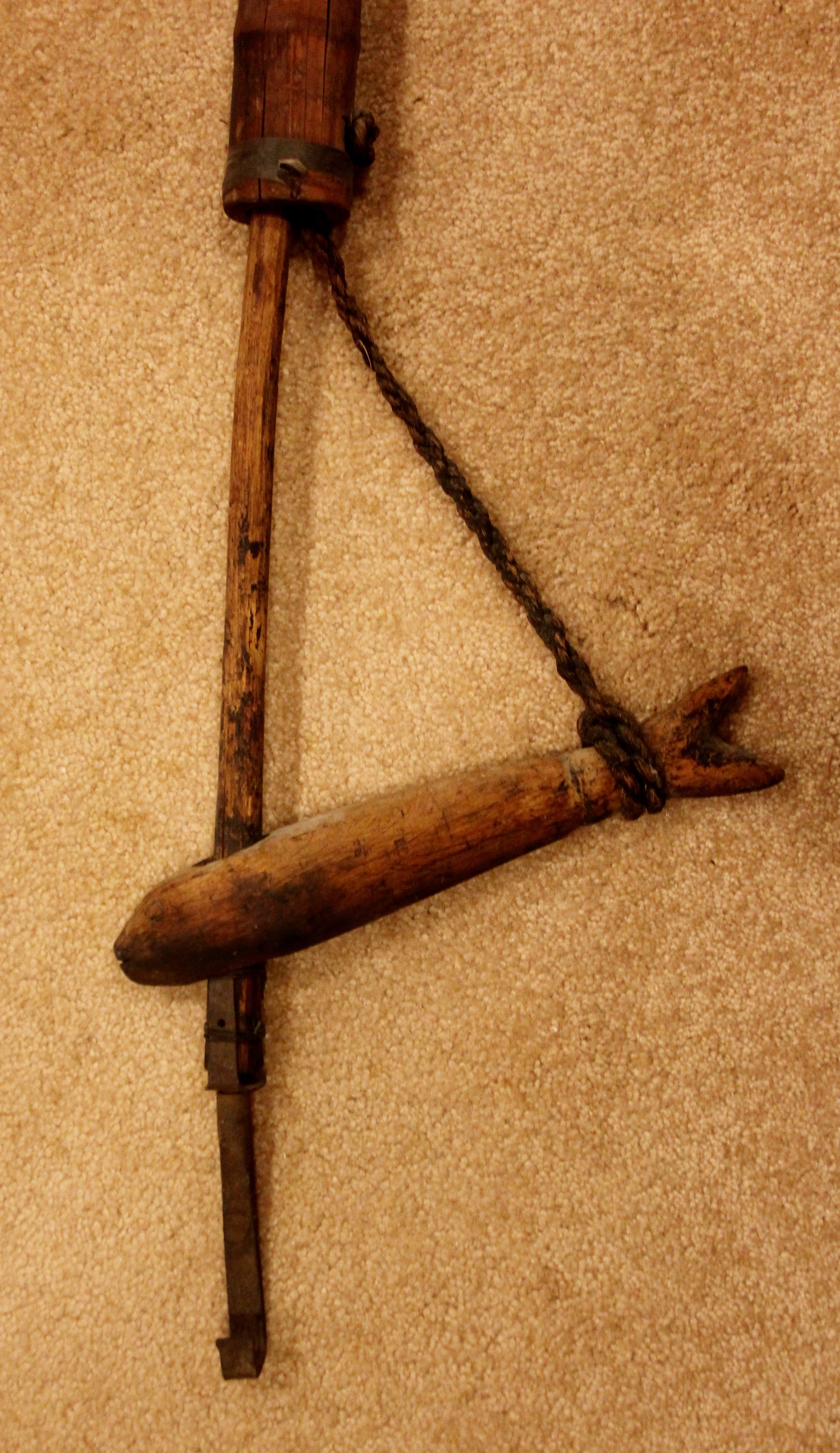 antique japanese fish hook brass key Antique Japanese Jizai Kagi Hearth