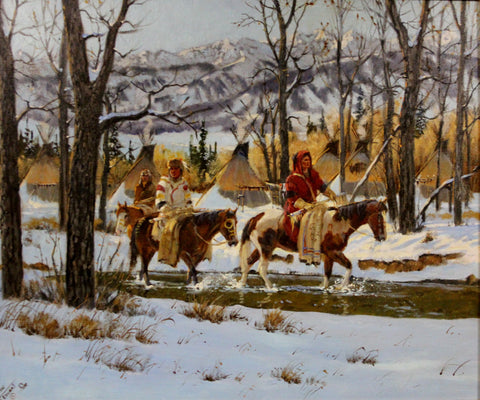 Ron Stewart Oil Painting, "Morning Silence"  #165