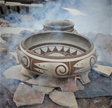 Native American, Extraordinary Large Traditional Hopi Polychrome Pottery Bowl, by Dee Setalla, Bear Clan, # 1641 Sold
