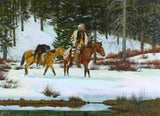 Western Artist, Ron Stewart, "Startin' to Thaw", Water Color Painting, #1767