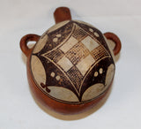 Native American, Historic Acoma Pottery Canteen, Ca late 19th-Early 20th Century, #1074-Sold