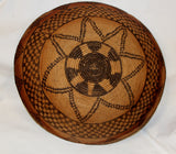 Coiled Basket : Native American Apache Coiled Basket #27