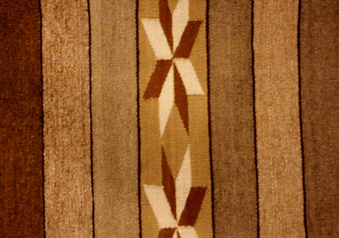 Native American Navajo Wide Ruins Textile, by Annie Tsosie, Ca 1970's, #1108B SOLD