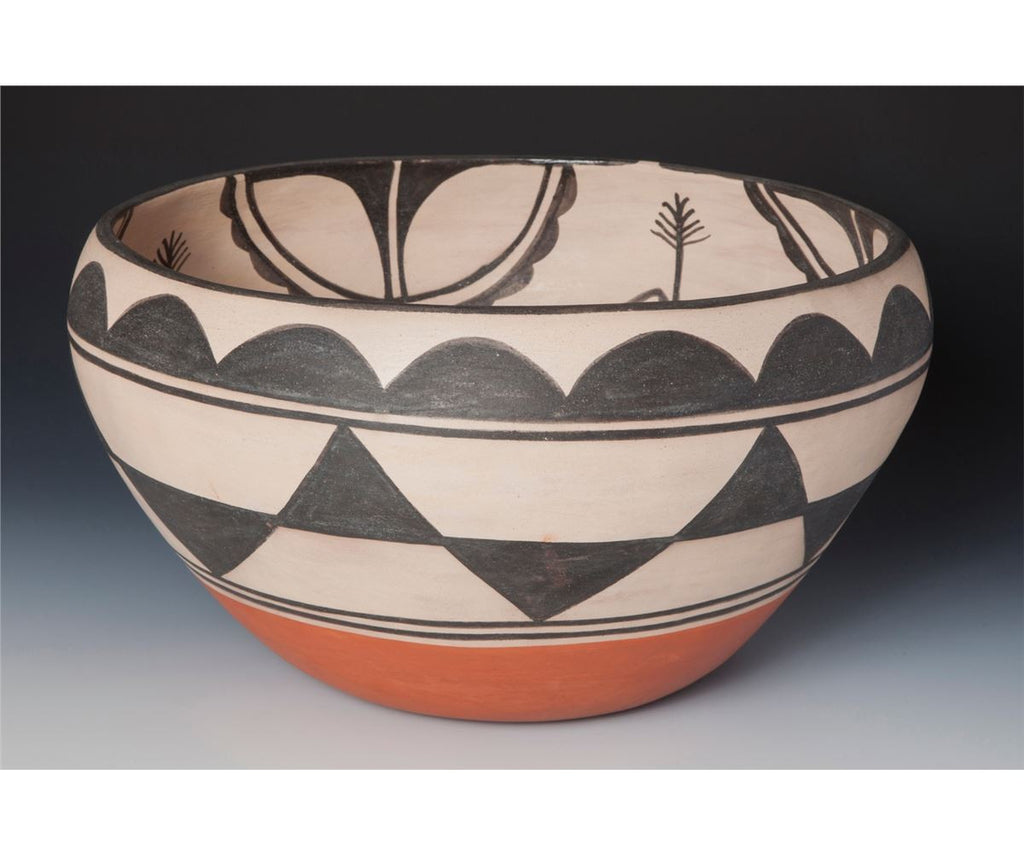 Native American Large Santo Domingo Bowl by Robert Tenorio (1950-), #823