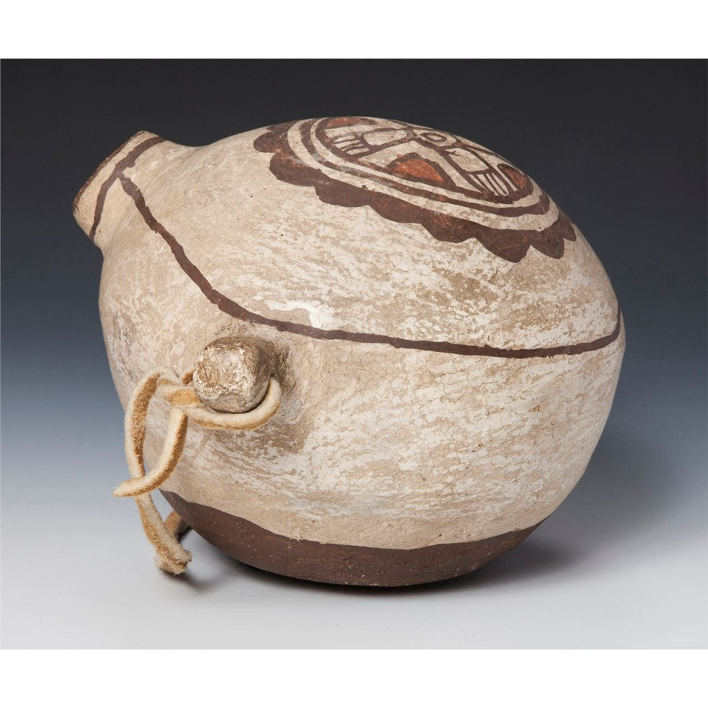 Native American Historic Zuni Pottery Canteen, ca 1890, # 824
