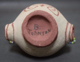 Maricopa Pottery Double Headed Effigy –Barbara Johnson, 1950's, #942