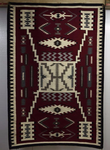 Native American Navajo Hand Woven Wool Rug, 1970's, #1032 SOLD