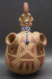 Native American, Mojave Pottery Effigy Vase, by Elmer Gates, Ca 1970's, #1033