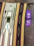 Navajo, Very Fine Yei Weaving with First Prize Ribbon  by Mary Johnson, #1038
