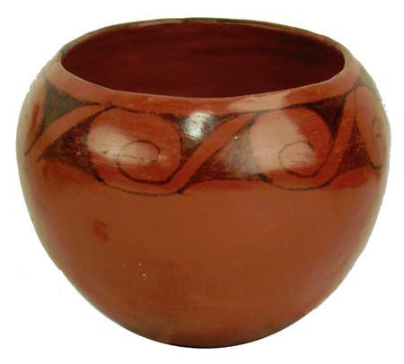 Native American, Maricopa Pottery Bowl, by Evelyn Yarmata, Ca, Mid 1900's , #1044