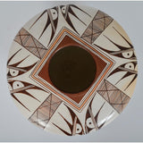 Native American Hopi Poly Chrome Pottery Seed Bowl, by Sylvia Naha #1193-SOLD