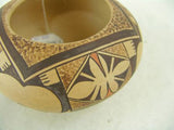 Native American, Vintage Hopi Pottery Poly chrome Bowl, By Barbara Polacca, Ca 1900's #1246 SOLD