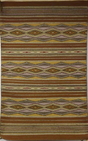 Native American, Vintage Navajo Weaving by Mary Nez, Ca 1980's, #1272 Sold