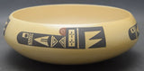 Native American Hopi Pottery Bowl, by Agnes Setalla Nahsonhoya, Ca 1980's, #1289