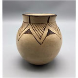 Native American Vintage Maricopa Pottery Vase, by Anita Redbird, Ca 1960's, #1328