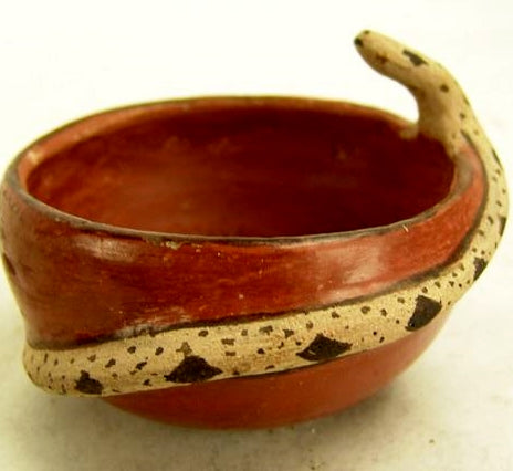 Vintage Maricopa Pottery Snake Bowl, attributed to Dorthy Sunn Avery Mid 1900's, #1344 Saved for Suzanne