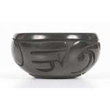 Blackware Pottery Bowl by Lucy Year Flower Tafoya,  Pojaque/Santa Clara: 1935-2012), Ca 1982, #1293