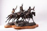Bronze Sculpture, "Headin for the Red Eye" by James P. Regimbal 1949-),1982 (c) 12/35. #1424