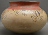Native American, Vintage Maricopa Pottery Bowl, By Suzie Bill, Ca 1940's, #1424