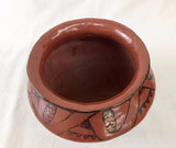 Native American, Vintage Unique Maricopa Pottery Jar, By Ida Redbird, (1892-1971). Ca 1940's- 1950's, #1468