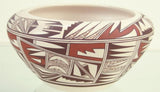 Native American, Vintage Hopi Poly Chrome Pottery Bowl, by Marianne Navasie Ca 1980's-1990's, #1491 SOLD