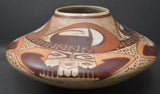 Native American, Vintage Hopi Polychrome Pottery Jar, Attributed To Mark Tahbo, Ca 1980's-90's, #1523