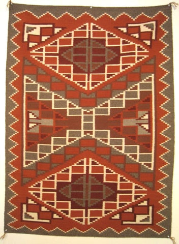 Native American Navajo Burnt Water Vegital Dyed Rug/Weaving, #789 SOLD
