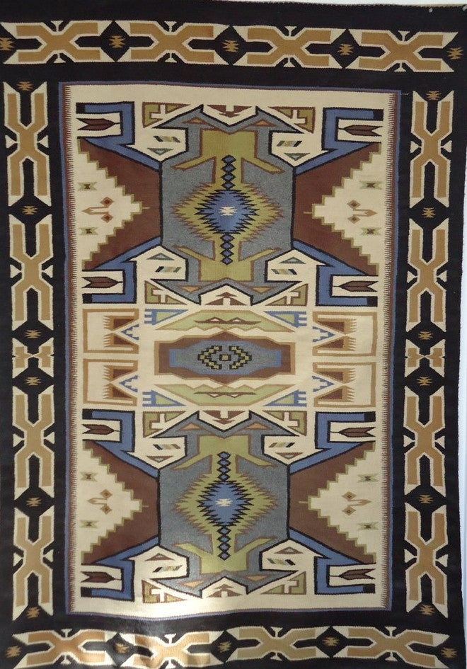 Native American Tees Nos Pos Navajo Rug, Classic Revival Period, Circa 1940-60, #842-