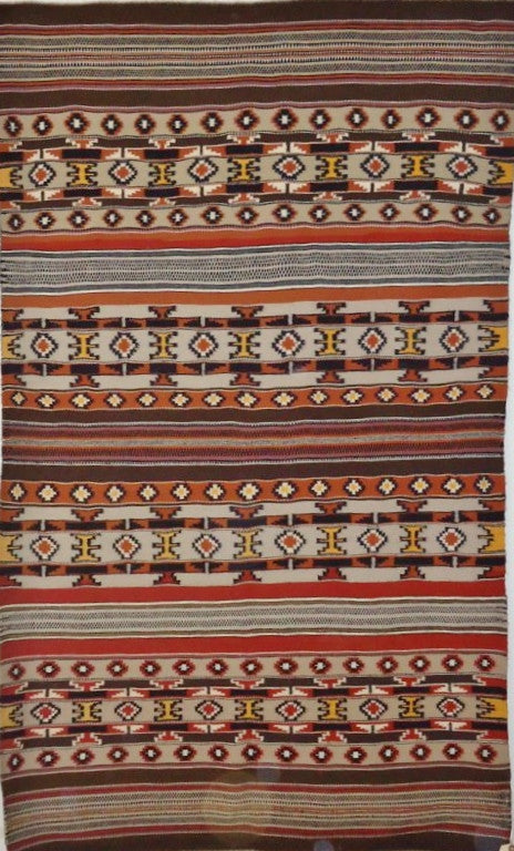 Native American Navajo Hand Woven Rug/Weaving, Ca 1960-70, #844