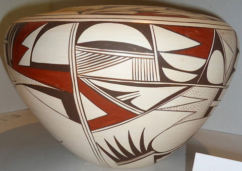 Native American Hopi Poly-chrome Pottery pot by Joy Navasie, #849 Sold