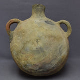 Native American, Rare Historic Very Large Hopi Pottery Water &  Snake Canteen, 1890's, #1654